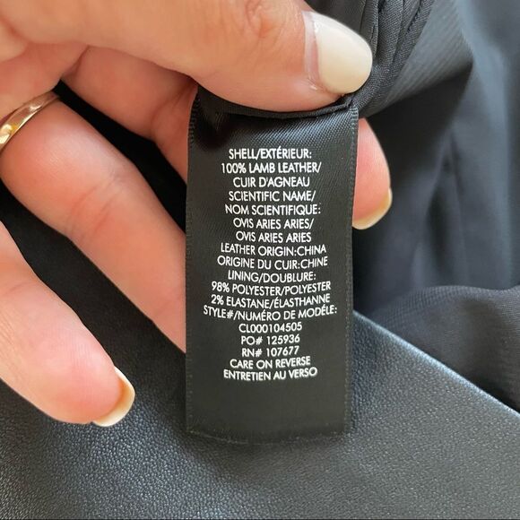 Alice + Olivia Nelle Fitted Leather Mini Dress - Picture 10 of 12